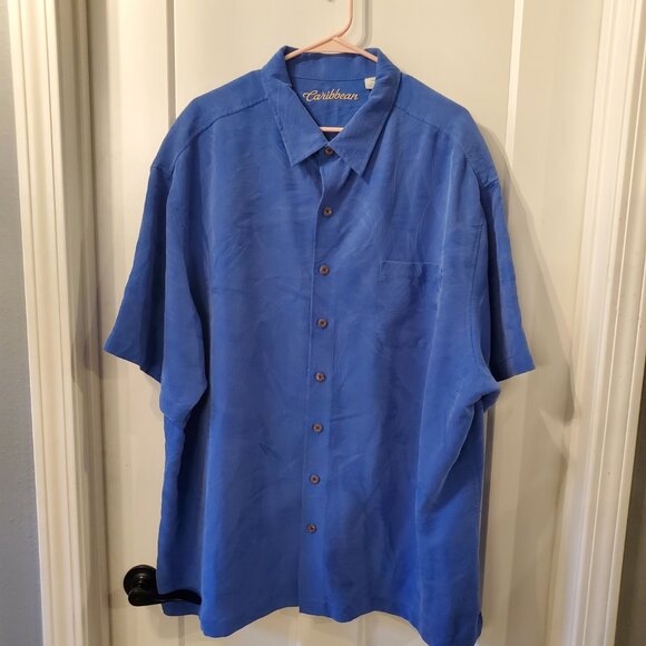 Set of 5 Caribbean Men's Button Down Short Sleeve Shirts- 3X - Picture 15 of 16